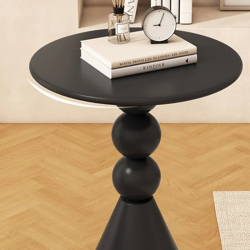Black Style Iron Art Side Table-3