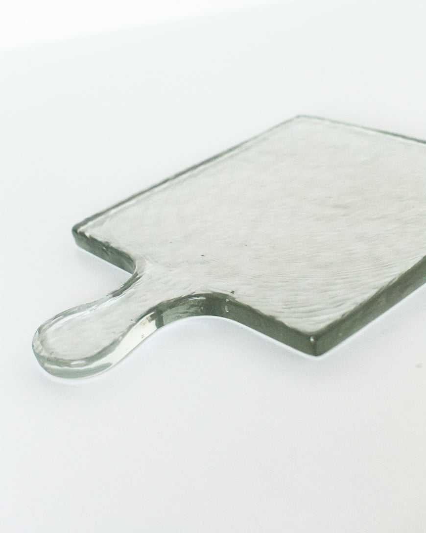 Hammered Glass Square Serving Board-0